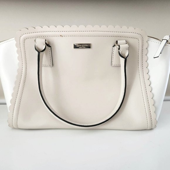 Kate Spade Marguerite Lilac Road Leather Satchel Purse...
